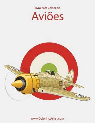 Cover of Livro para Colorir de Aviões 1