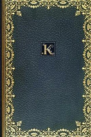 Cover of Golden Teal Monogram K 2018 Planner Diary