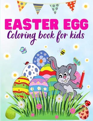 Book cover for EASTER EGG. Coloring book for kids