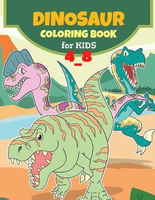 Book cover for Dinosaurs coloring book for kids 4_8