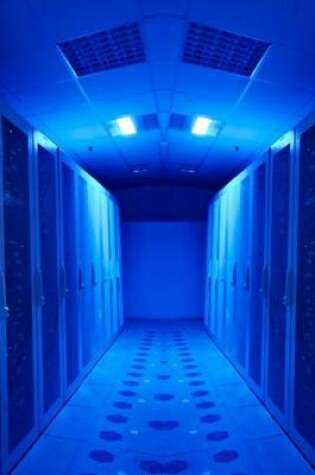 Cover of The Network Server Room Lit Up in Blue