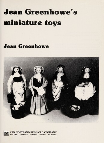 Book cover for Jean Greenhowe's Miniature Toys