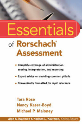 Cover of Essentials of Rorschach Assessment