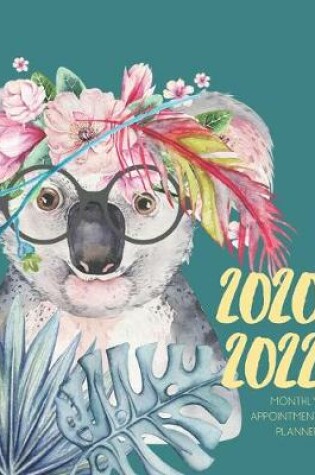 Cover of 2020-2022 Three 3 Year Planner Koala Joey Monthly Calendar Gratitude Agenda Schedule Organizer