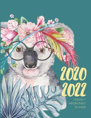 Book cover for 2020-2022 Three 3 Year Planner Koala Joey Monthly Calendar Gratitude Agenda Schedule Organizer