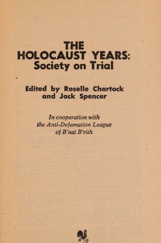 Cover of The Holocaust Years