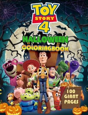 Book cover for Toy Story 4 Halloween Coloring Book