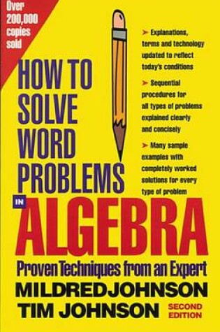 Cover of EBK How to Solve Word Problems in Algebr