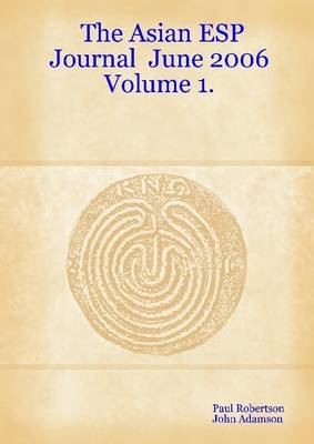 Book cover for The Asian Esp Journal : June 2006 Volume 1.