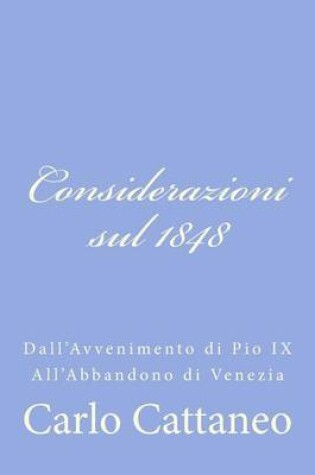 Cover of Considerazioni sul 1848