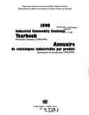 Cover of 1999 Industrial Commodity Statistics Yearbook