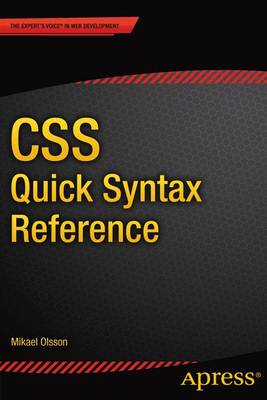 Cover of CSS Quick Syntax Reference