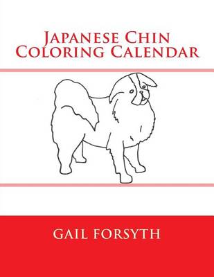 Book cover for Japanese Chin Coloring Calendar