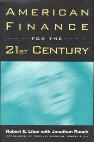 Cover of American Finance for the 21st Century