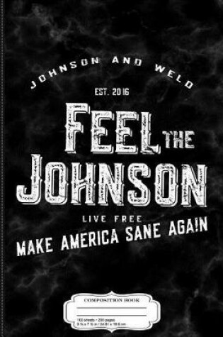 Cover of Vintage Feel the Johnson Composition Notebook