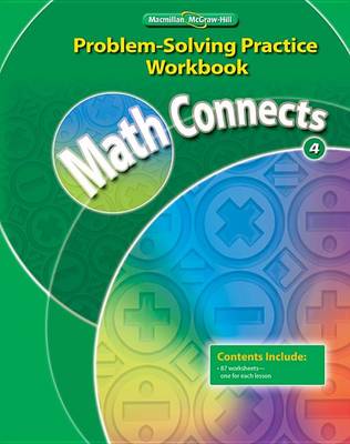 Book cover for Math Connects 4, Problem-Solving Practice Workbook