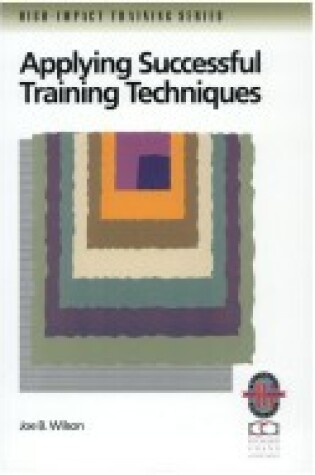 Cover of Applying Successful Training Techniques