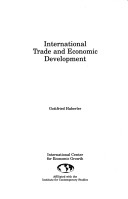 Cover of International Trade and Economic Development