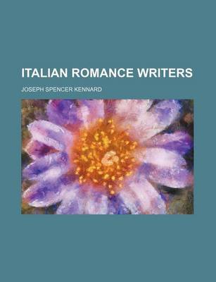 Book cover for Italian Romance Writers