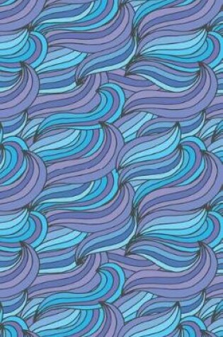 Cover of Journal Notebook Abstract Waves Blues