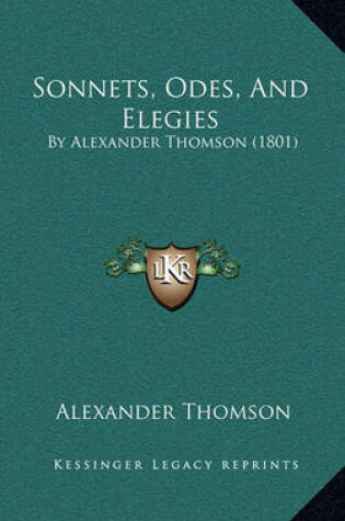 Cover of Sonnets, Odes, and Elegies