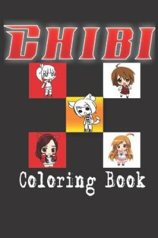 Cover of chibi coloring book (6x9) inches 30 pages