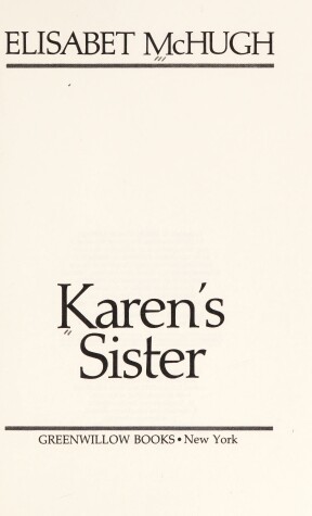 Book cover for Karen's Sister