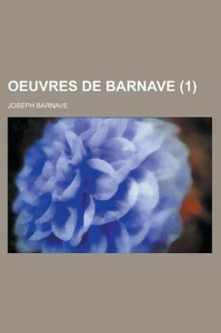 Cover of Oeuvres de Barnave (1)