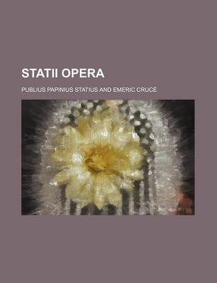 Book cover for Statii Opera