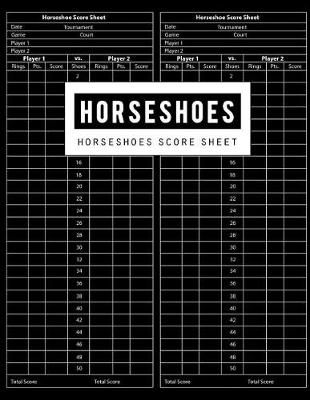 Book cover for Horseshoes Score Sheet