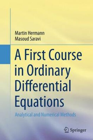 Cover of A First Course in Ordinary Differential Equations