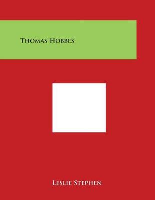 Book cover for Thomas Hobbes