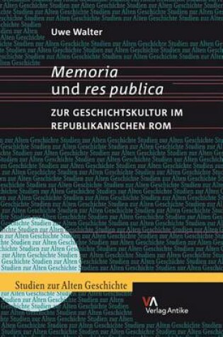 Cover of Memoria Und Res Publica