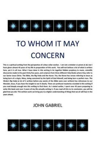 Cover of To Whom It May Concern