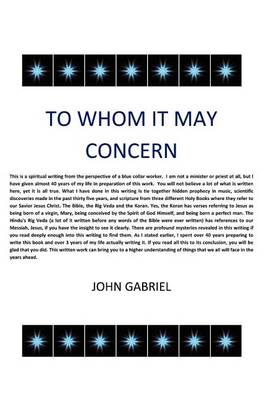 Book cover for To Whom It May Concern
