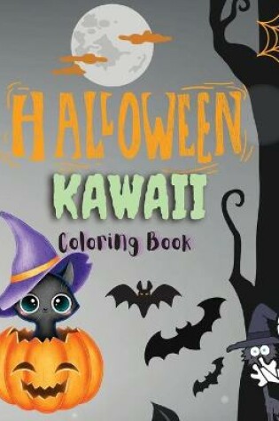 Cover of Halloween Kawaii Coloring Book
