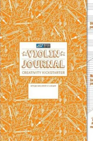 Cover of Violin Journal and Creativity Kickstarter (Orange)