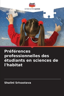 Book cover for Préférences professionnelles des étudiants en sciences de l'habitat