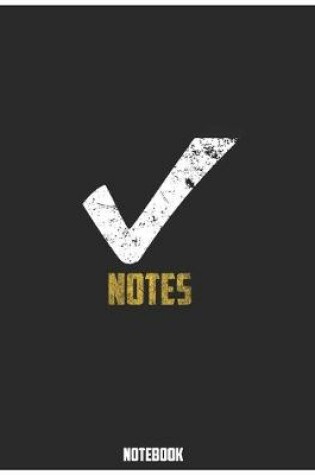 Cover of Notebook NOTES - Large (8.5 x 11 inches) - 120 Pages- Black Cover