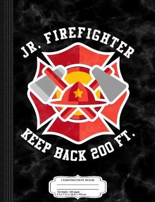 Book cover for Kids Jr. Firefighter Fireman Composition Notebook