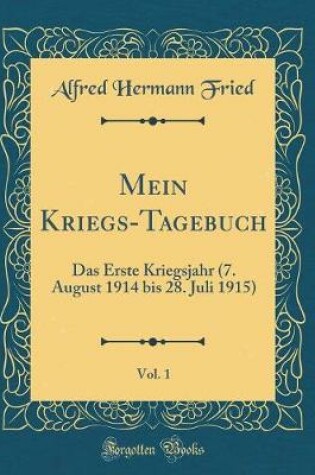 Cover of Mein Kriegs-Tagebuch, Vol. 1