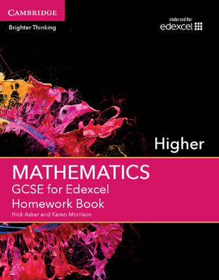 Book cover for GCSE Mathematics for Edexcel Higher Homework Book