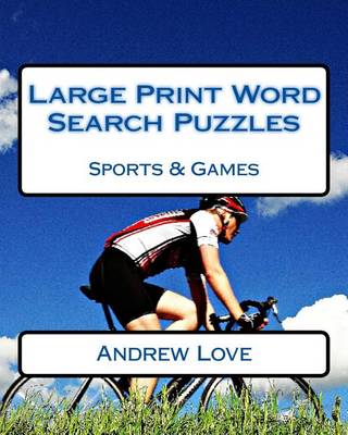 Book cover for Large Print Word Search Puzzles Sports & Games