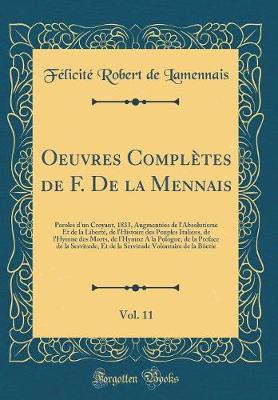 Book cover for Oeuvres Completes de F. de la Mennais, Vol. 11