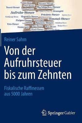 Book cover for Von Der Aufruhrsteuer Bis Zum Zehnten