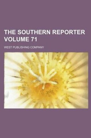 Cover of The Southern Reporter Volume 71