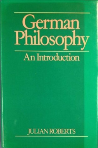 Cover of German Philosophy