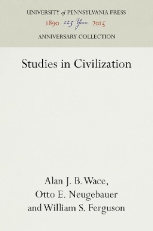 Cover of Studies in Civilization