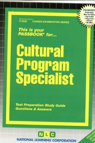 Cover of Cultural Program Specialist