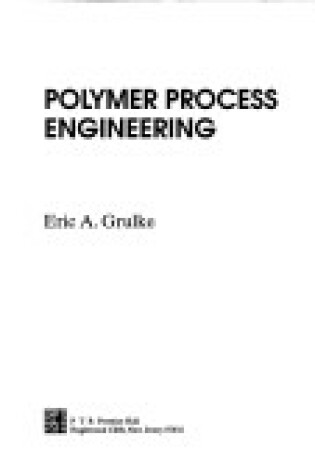 Cover of Polymer Process Engineering